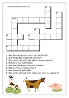 Vorschau - Arbeitsblätter - 3 Arbeitsblätter Bauernhoftiere - auch für Homeschooling - Seite 1