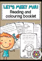Vorschau - Arbeitsblätter - Let's meet Mia - My first English reading and colouring book (für die Grundschule) - Deckblatt