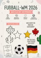 Vorschau - Mal- und Bastelvorlagen - Fußball-WM Weltmeisterschaft 2026 - Basteln mit Krepppapier | Feinmotorik & Kreativität für Kita, Vorschule & Grundschule - Deckblatt