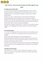 Vorschau - Arbeitsblätter - Leseverstehen Titanic: Das berühmte Schiffsunglück 🚢 | Sachtext + Aufgaben + Lösungen | Klasse 5/6 (schwierig 4 Seiten) - Seite 1