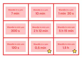 Vorschau - Spiele - Stop and Swap: Zeitmaße (Umrechnen, Uhrzeiten, Zeitdauer) - Seite 2