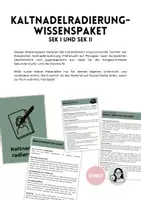 Vorschau - Merkblätter - Kaltnadelradierung-Wissenspaket, Druckgrafik, SEK I und SEK II - Deckblatt