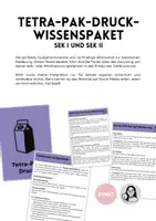 Vorschau - Merkblätter - Tetra-Pak-Druck-Wissenspaket, Druckgrafik, SEK I und SEK II - Deckblatt
