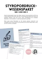 Vorschau - Merkblätter - Styropordruck-Wissenspaket, Druckgrafik, SEK I und SEK II - Deckblatt