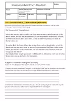 Vorschau - Arbeitsblätter - Epoche Mittelalter Gedichtsanalyse Klassenarbeit Oberstufe - Seite 1