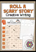 Vorschau - Arbeitsblätter - Roll a scary story + writing templates (3 Versionen) - Deckblatt