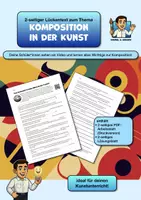 Vorschau - Arbeitsblätter - Was bedeutet Komposition in der Kunst? Arbeitsblatt + Lösung - Deckblatt