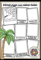 Vorschau - Arbeitsblätter - Meine Sommerferien - Deckblatt