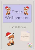 Vorschau - Poster - Weihnachten in deiner Fuchs-Klasse - Deckblatt