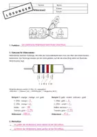Vorschau - Arbeitsblätter - Elektrischer Widerstand: Funktion & Farbcode – einfach erklärt - Deckblatt