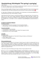 Vorschau - Arbeitsblätter - Englisch Würfelspiel "Spring season" - differenziert (Klasse 7-9) - Seite 1