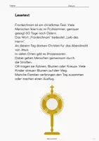 Vorschau - Arbeitsblätter - Religion/ Ethik Fronleichnam Grundschule Arbeitsblatt PDF – Lesetext & Aufgaben mit Lösungen ab der 2.Klasse ✝️ - Seite 1