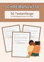 Vorschau - Arbeitsblätter - Schreibanlässe Textanfänge Alltag Jugendliche (Deutsch/DaF/DaZ) - Deckblatt