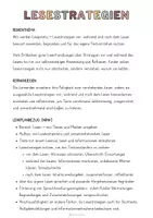 Vorschau - Unterrichtsreihen - Materialpaket: Lesestrategien - Unterrichtsreihe, UB-Stunde und Material - Seite 1
