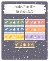 Aperçu - Jeux - 41. jeu des 7 familles - Les dinos 2026 - Page de couverture