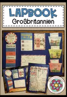 Vorschau - Mal- und Bastelvorlagen - Lapbook Großbritannien - Deckblatt