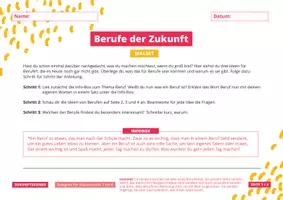 Vorschau - Arbeitsblätter - Malset »Berufe der Zukunft« für Klasse 4 bis 7 - Seite 1