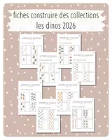 Aperçu - Feuilles d'exercices - 43. fichier construire des collections - Les dinos 2026 - Page de couverture