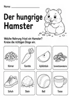 Vorschau - Arbeitsblätter - Hamster Lebenszyklus - Interaktives Faltbuch - Seite 2
