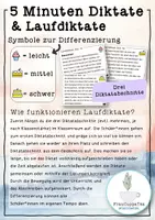 Vorschau - Arbeitsblätter - 5 Minuten Diktate und Laufdiktate "Meeresschildkröte" mit Differenzierung #58 - Seite 1