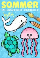 Vorschau - Arbeitsblätter - Unterwasserwelt Fensterbilder zum Prickeln & Ausmalen - Meerestiere Kunst im Sommer - Deckblatt
