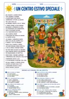anteprima - Esercizi - Letture e comprensioni in stampatello maiuscolo con domande a crocette - Pagina 1