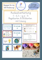 Vorschau - Stationenlernen - Auslautverhärtung - verlängern / weiterschwingen - Klasse 3-4 - Regelkarte + Bildkarten - Deckblatt