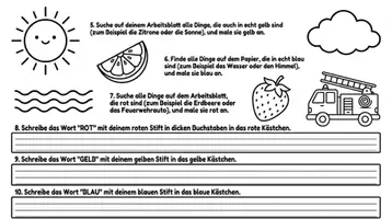 Vorschau - Arbeitsblätter - Farben mischen - Arbeitsheft Kunst - Seite 3