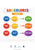 Vista previa - Hojas de trabajo - Colores primarios y secundarios - página 1