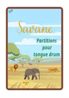 Aperçu - Apprentissages en autonomie - PARTITIONS TONGUE DRUM thème SAVANE - Page de couverture