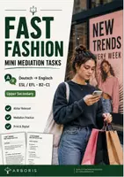 Vorschau - Stundenentwürfe - Fast Fashion Unterreichtseinheit Englisch Sprachmittlung - Deckblatt