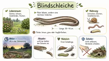 Vorschau - Arbeitsblätter - Arbeitsblätter zum Thema "Blindschleiche" + Lösung & MP3 + Mindmap + Infografik - Seite 1