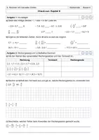 Vorschau - Arbeitsblätter - Check-out: Mathematik 6 Rechnen mit rationalen Zahlen - Deckblatt