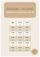 Vorschau - Spiele - Ich habe - wer hat?_Zahlenraum bis 20 - Deckblatt