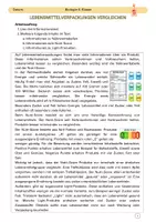 Vorschau - Arbeitsblätter - Vergleich von Lebensmitteln: Nährwerttabellen & Nutri-Score - Deckblatt