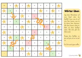 Vorschau - Stationenlernen - Wörterterkärtchen Sprachen üben mit Spiel - Seite 1