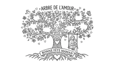 Aperçu - Cartes / Images - Coloriage fête des mères 💖 - Page de couverture