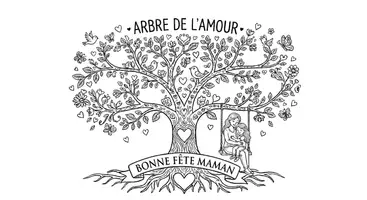 Aperçu - Cartes / Images - Coloriage fête des mères 💖 - Page 1