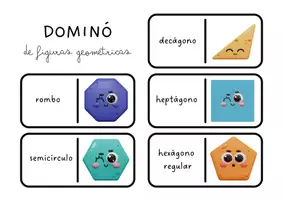 Vista previa - Juegos / Gamificación - Dominó de figuras geométricas: ¡Repasa jugando! - Portada