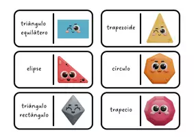 Vista previa - Juegos / Gamificación - Dominó de figuras geométricas: ¡Repasa jugando! - página 1