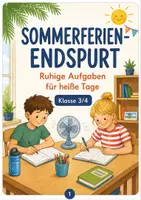 Vorschau - Stundenentwürfe - Sommerferien-Endspurt Klasse 3/4 – ruhige Arbeitsblätter für heiße Tage, Vertretung & letzte Schulwoche - Deckblatt