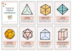 Vista previa - Unidades / Secuencias / Situaciones de Aprendizaje - Pack de tarjetas de geometría: apoyo visual manipulativo - página 1