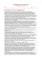 Vorschau - Arbeitsblätter - Ömers Team: Der Kommentar - Seite 1