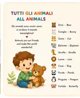 anteprima - Opere didattiche / Libri di testo - gli animali del bimbo/ the baby's animal. - Pagina 1