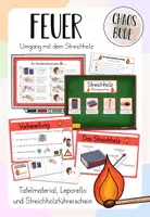 Vorschau - Fördermaterial/Inklusion - Feuer - Streichholzführerschein - Deckblatt