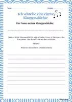 Vorschau - Arbeitsblätter - Ich schreibe eine Klanggeschichte - Seite 2