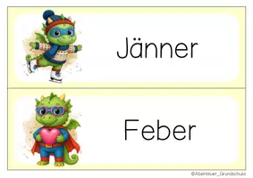 Vorschau - Anderer Materialtyp - Drachenklasse Tafelkalender Klassentier Drache - Seite 2