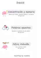 Vista previa - Refuerzo / NEE / Materiales de apoyo - CONCENTRACIÓN Y MEMORIA 300 actividades para niños con TDAH - página 1