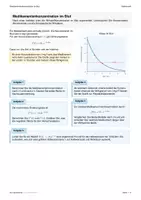 Vorschau - Arbeitsblätter - Anwendung Analysis (e-Fkt.): Medikamentenkonzentration im Blut - Seite 1