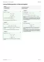 Vorschau - Arbeitsblätter - Anwendung Analysis (e-Fkt.): Wildtierpopulation - Seite 2